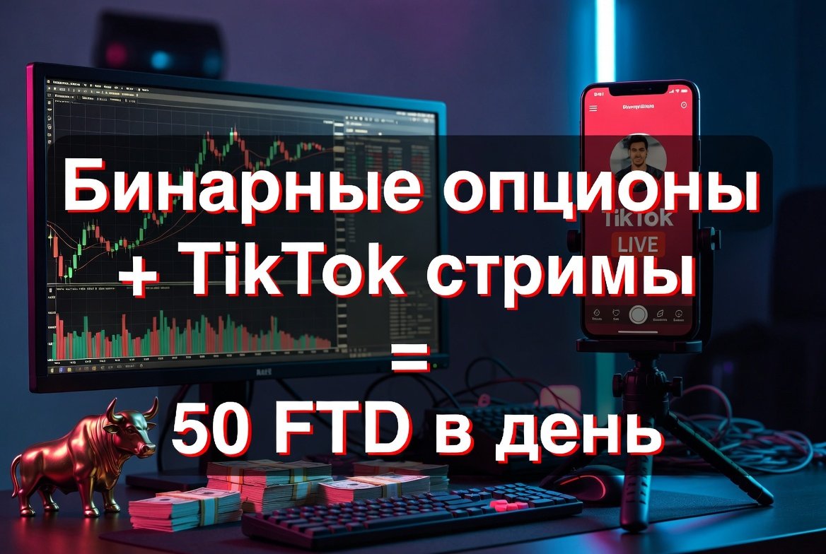 Как работать с бинарками через TikTok стримы