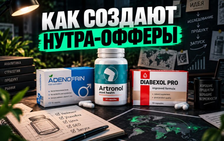 Как создают нутра-офферы: от идеи и нейминга до выгорания продукта 