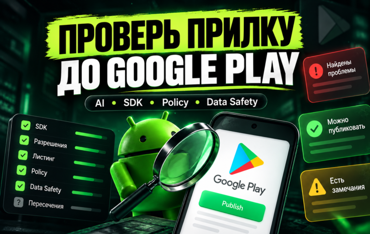 Как проверить приложение перед публикацией в Google Play: AI, SDK, Policy и Data Safety 